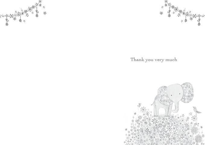 Thank You Elephant Card - House of Cards