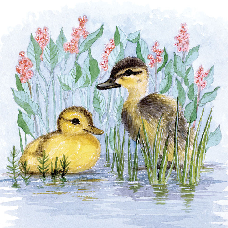 Ducklings Easter Card