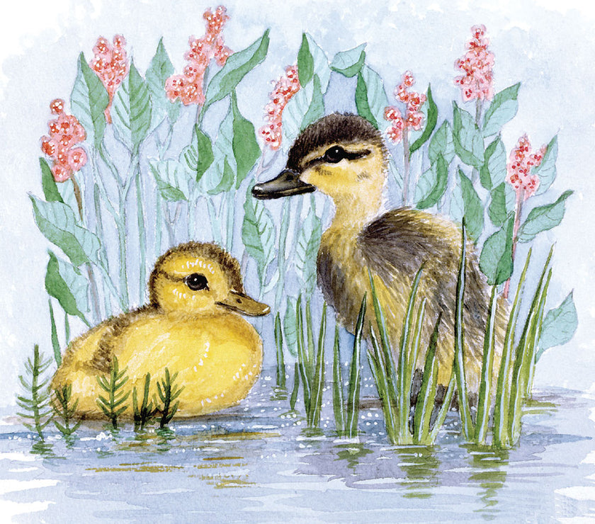 Ducklings Easter Card