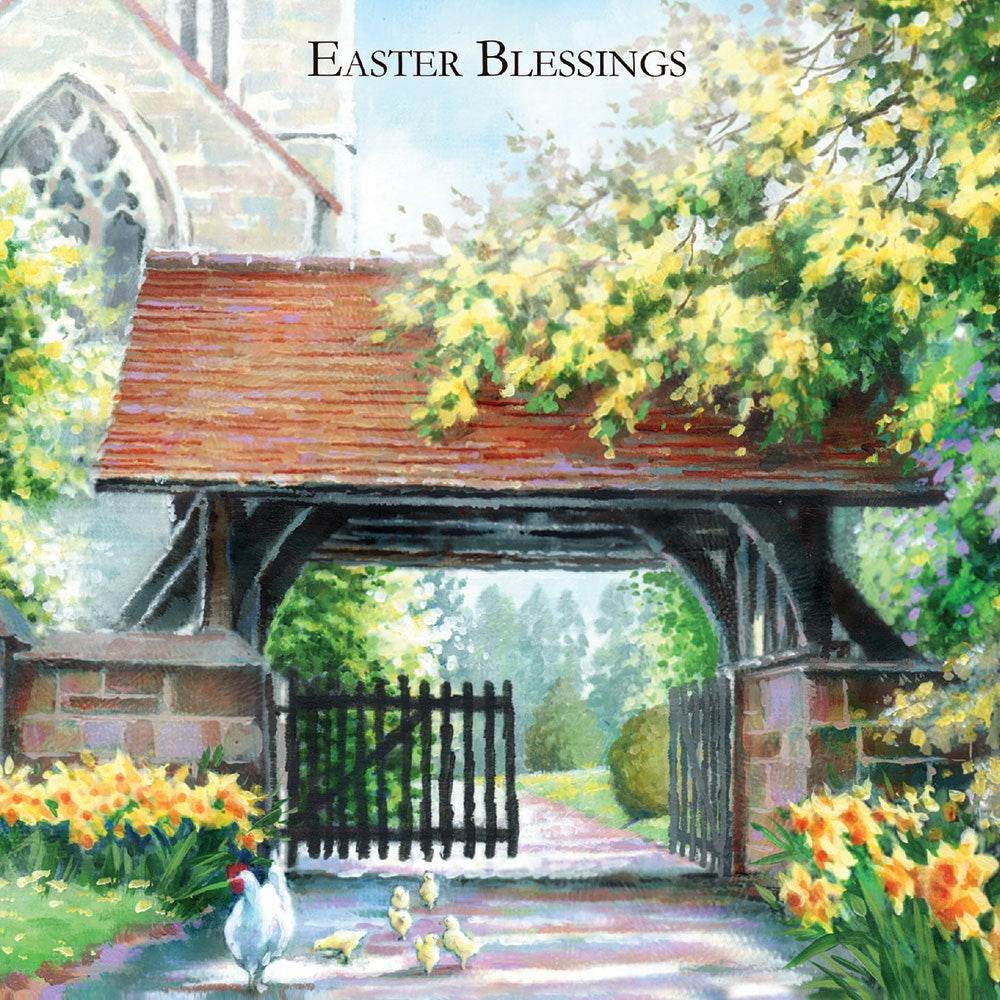 Church Gate Easter Card - House of Cards