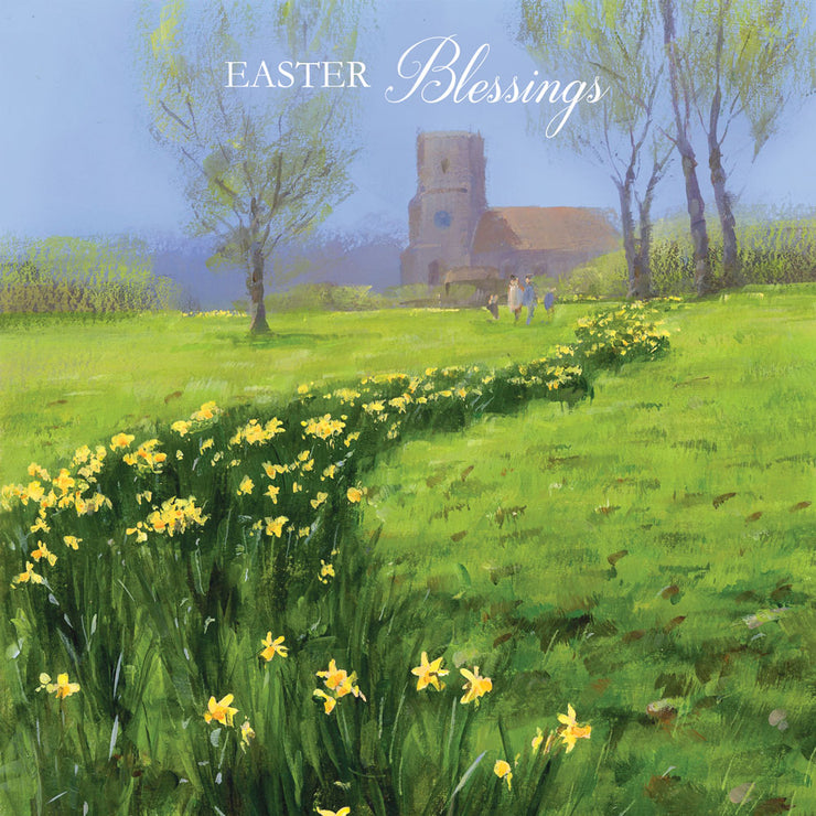 Church Easter Blessings Card