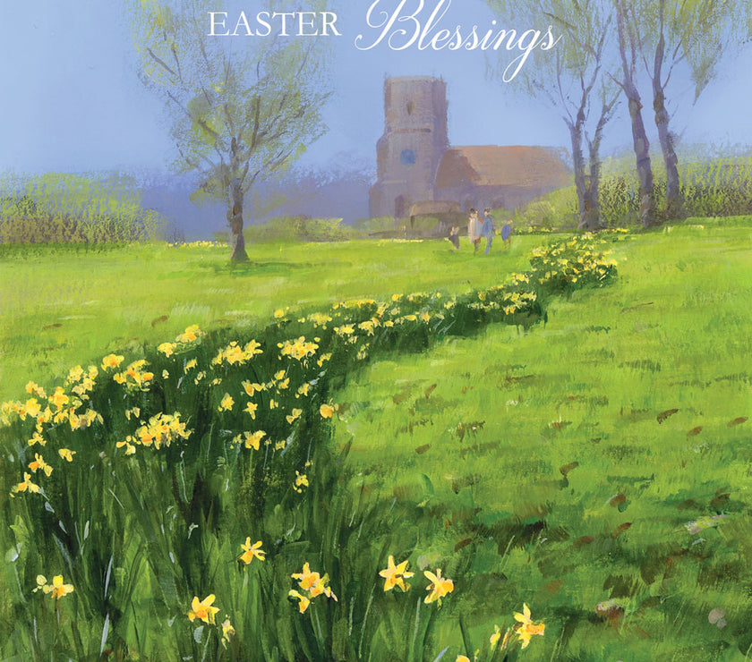 Church Easter Blessings Card