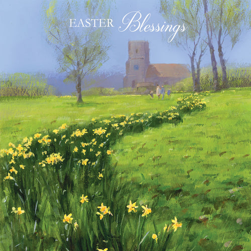 Church Easter Blessings Card