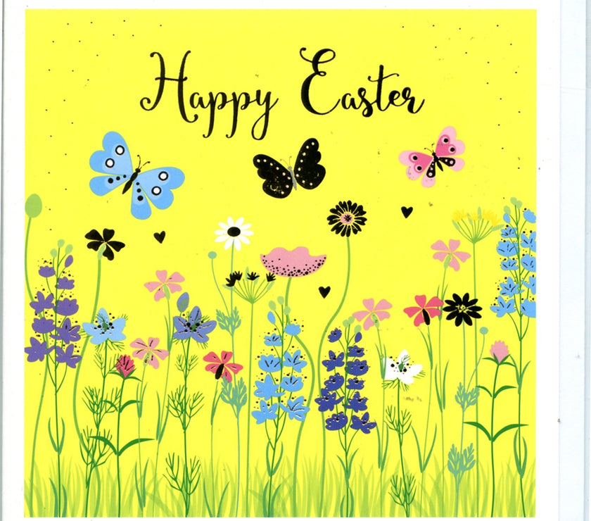 Butterfly Garden Easter Card