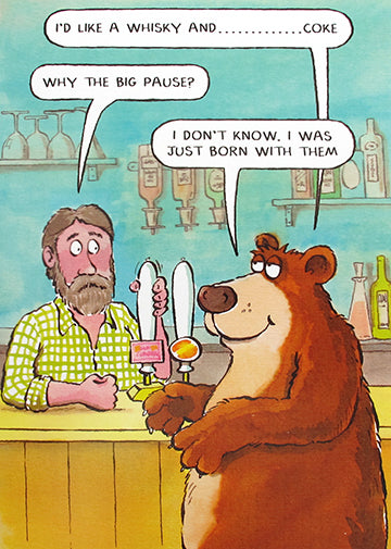 Big Pause Birthday Card