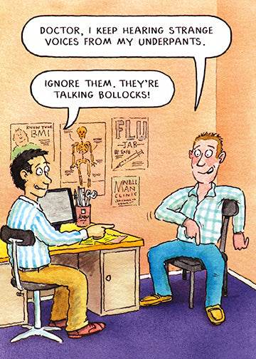 Strange Voices Birthday Card - House of Cards