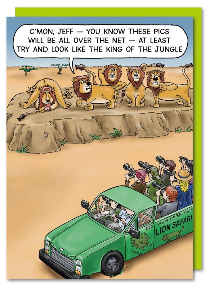 Jungle King Birthday Card