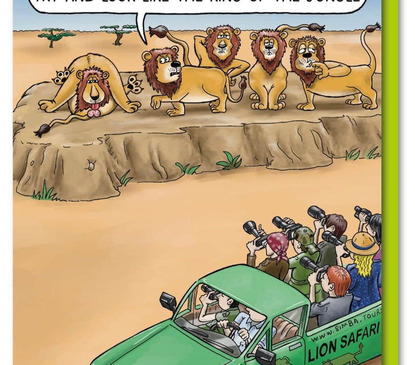 Jungle King Birthday Card