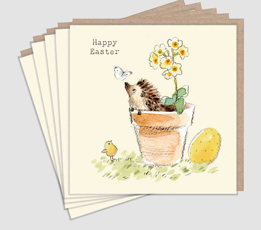 Hedgehog Easter Cards