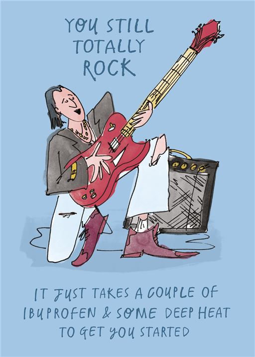 Totally Rock Birthday Card
