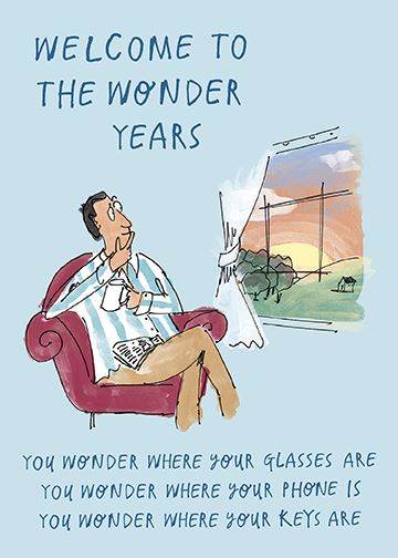 Wonder Years Birthday Card - House of Cards