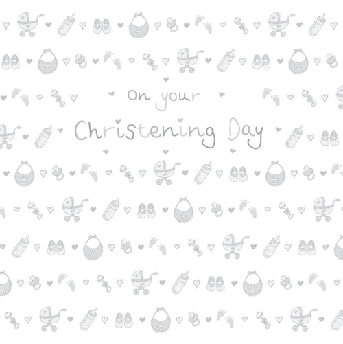 Ella Bella Rose Christening Greeting Card