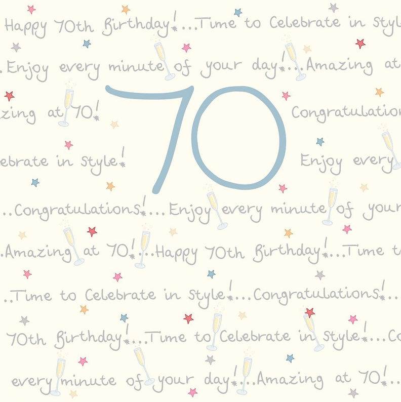 Enjoy Every Minute Ella Bella Rose 70th Birthday Card - House of Cards