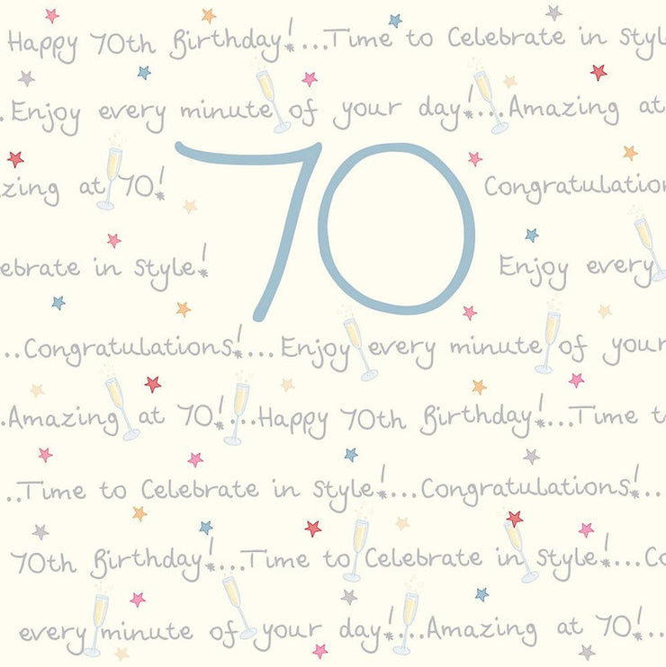 Enjoy Every Minute Ella Bella Rose 70th Birthday Card