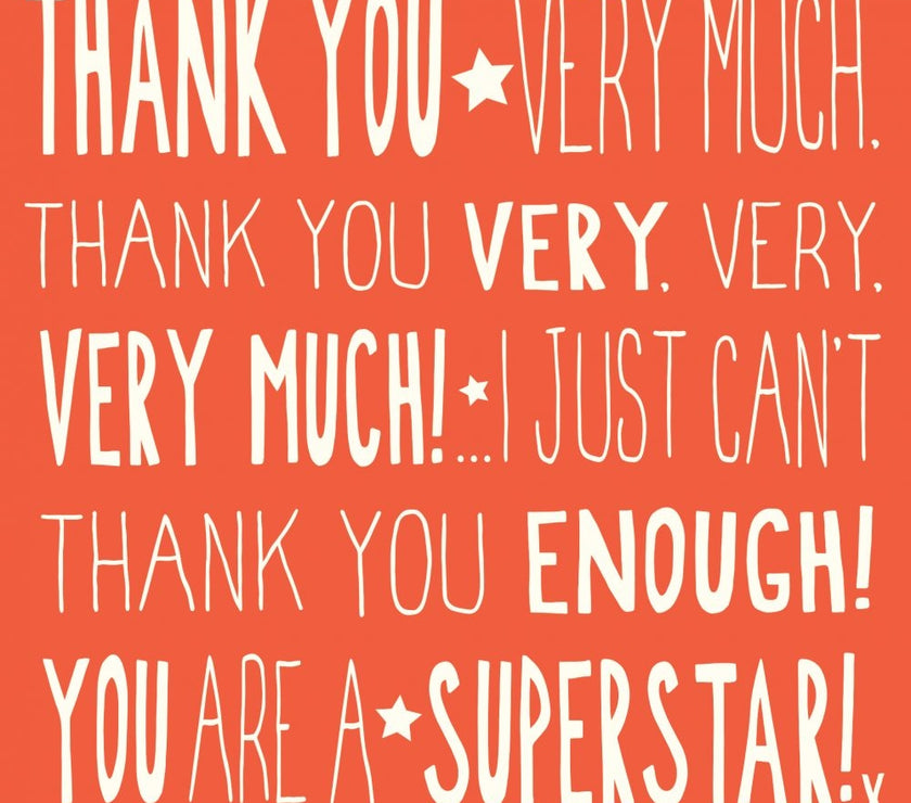 Ella Bella Rose Thank You Card