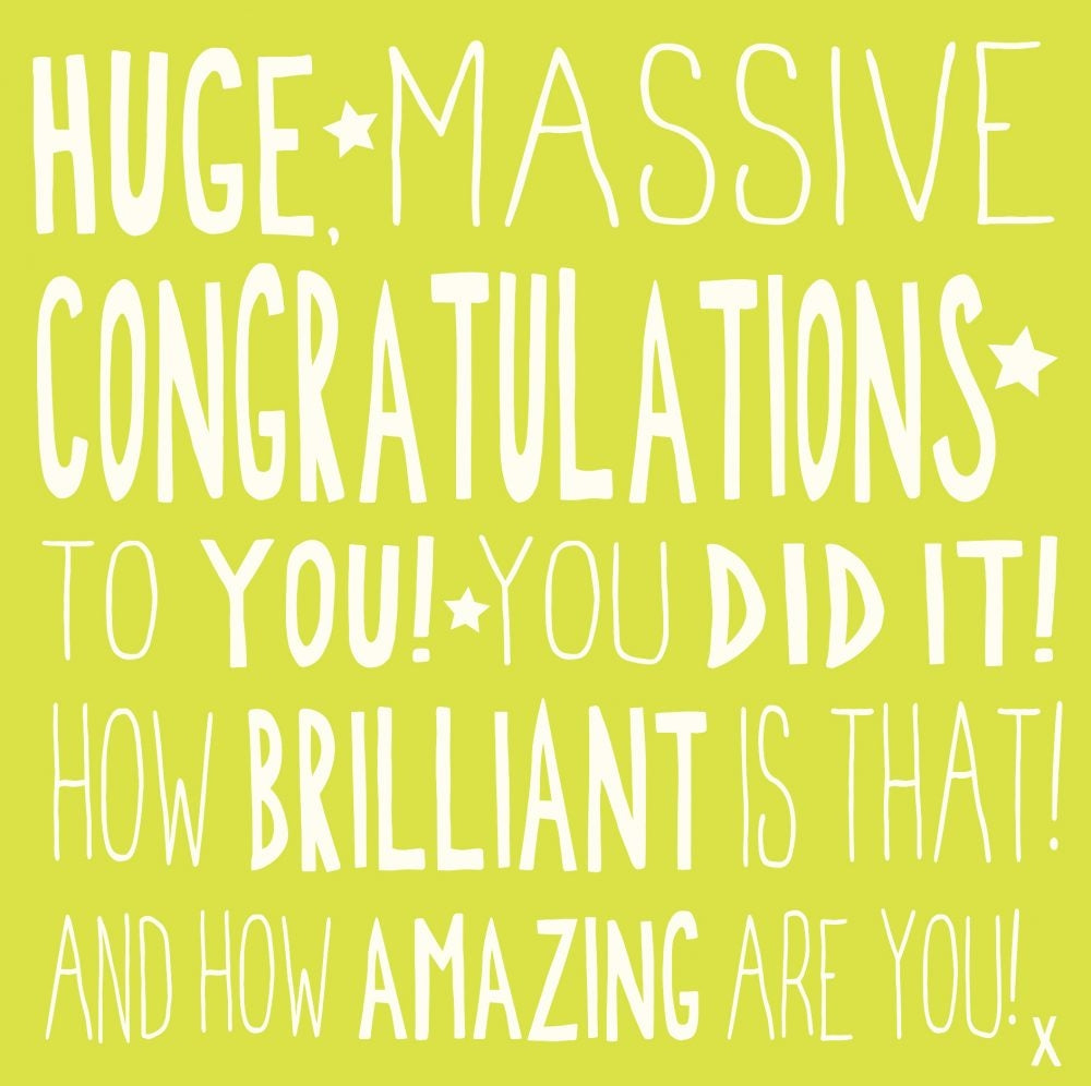 Ella Bella Rose Congratulations Card