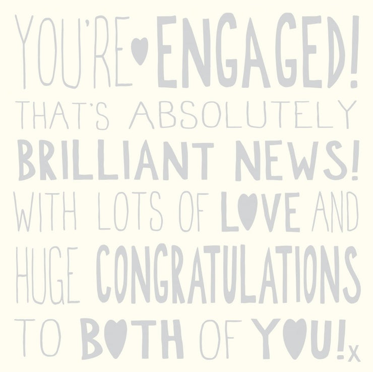 Ella Bella Rose Engagement Card