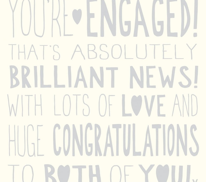 Ella Bella Rose Engagement Card