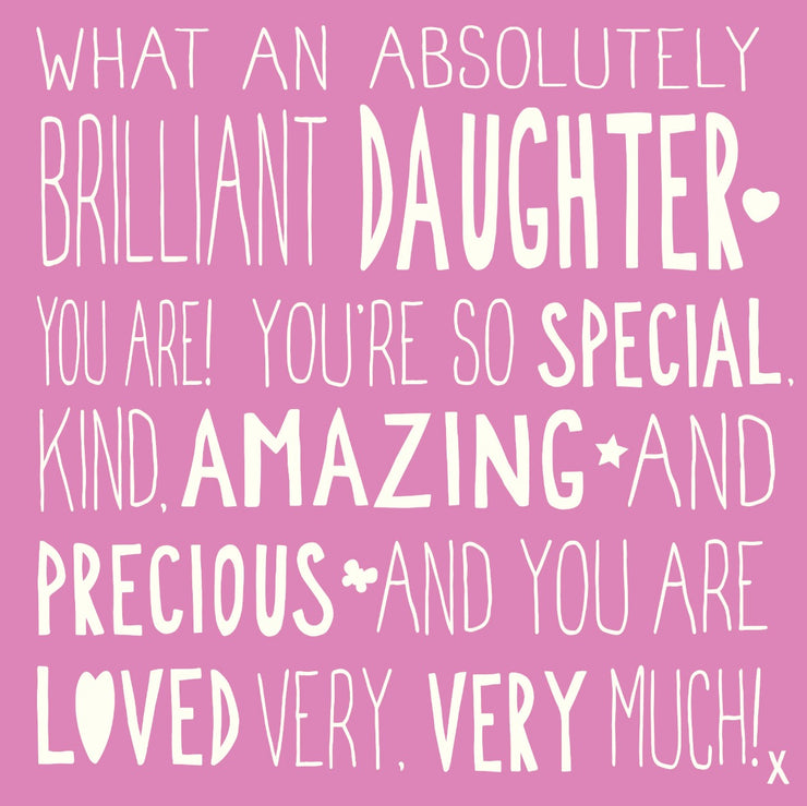 Ella Bella Rose Brilliant Daughter Birthday Card