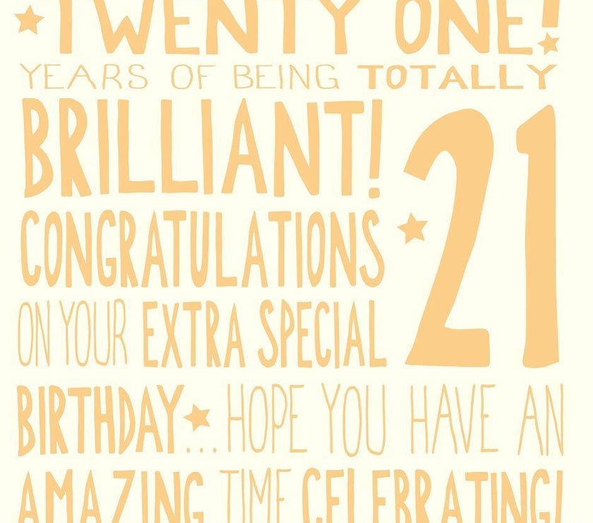 Ella Bella Rose 21st Birthday Card