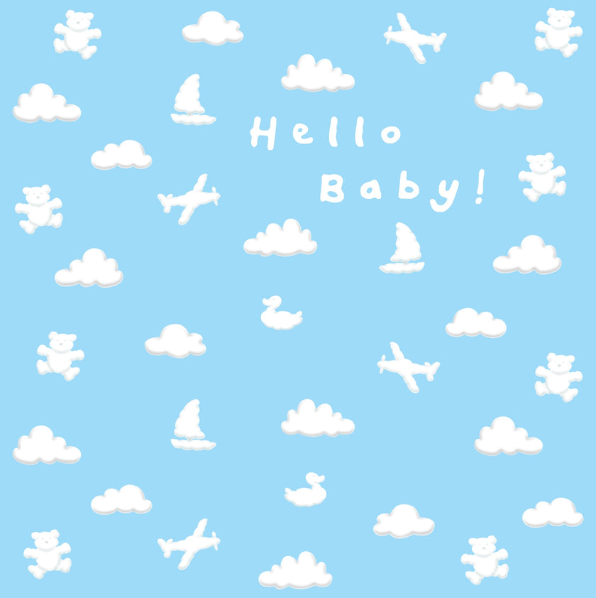 Ella Bella Rose New Baby Boy Card