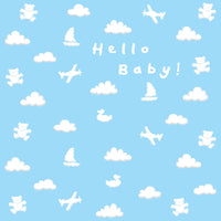 Ella Bella Rose New Baby Boy Card