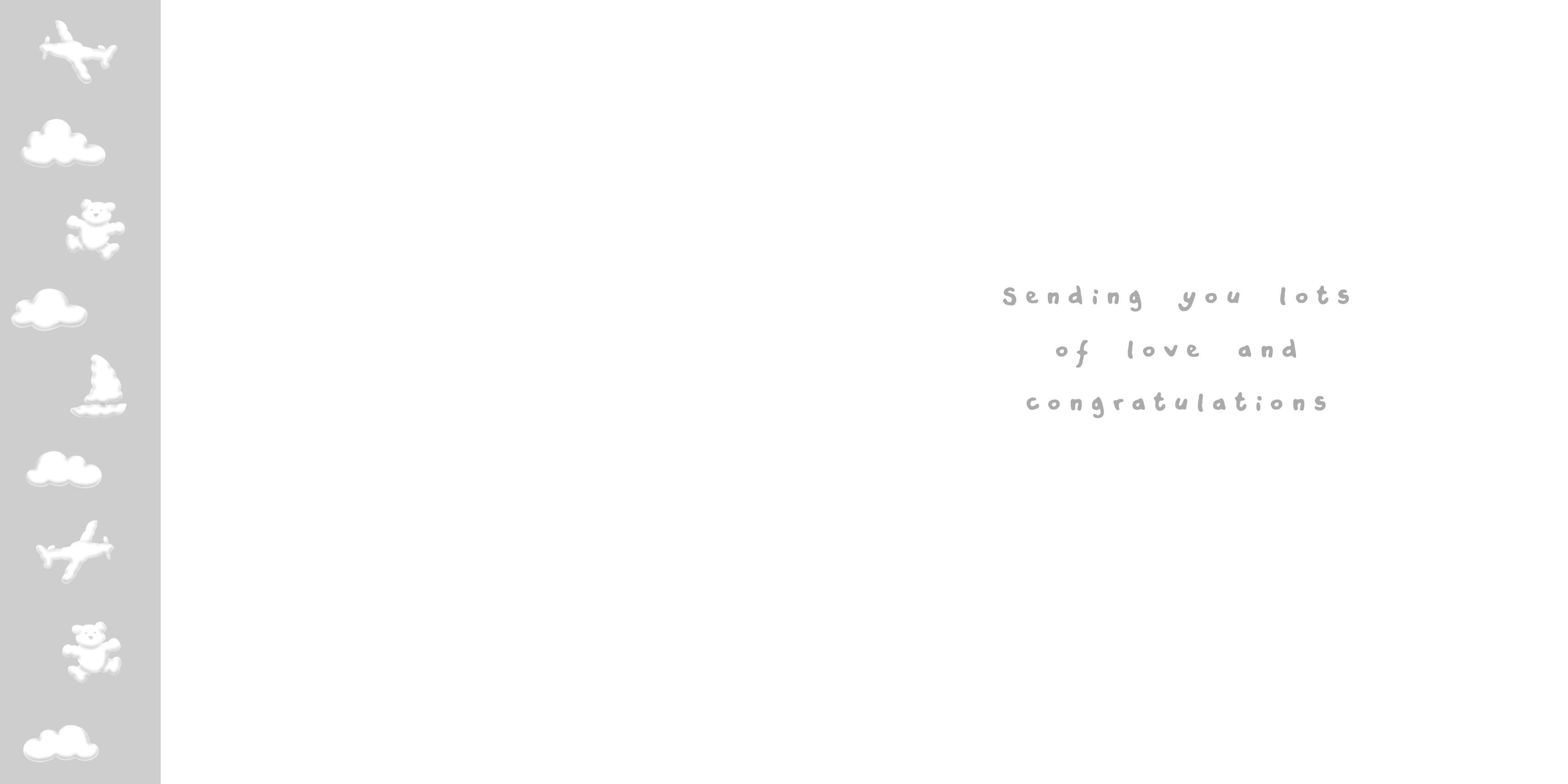 Ella Bella Rose New Baby Boy Card - House of Cards