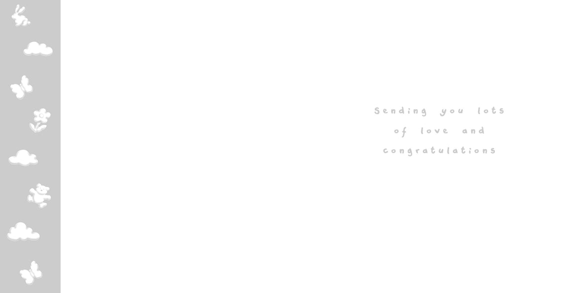 Ella Bella Rose New Baby Girl Card - House of Cards