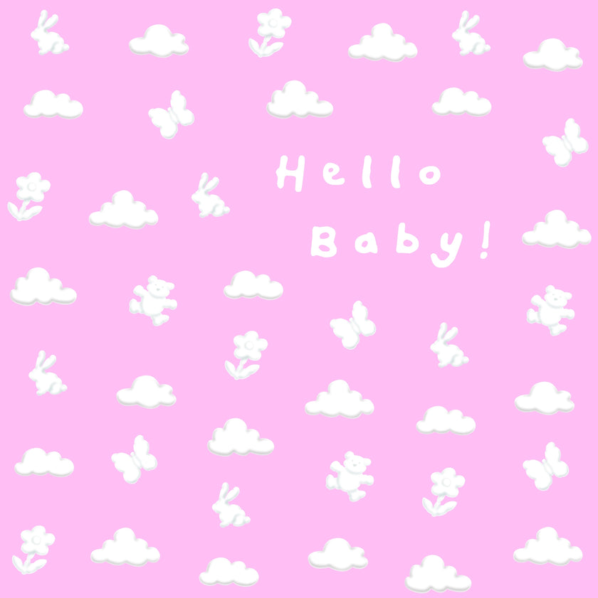 Ella Bella Rose New Baby Girl Card