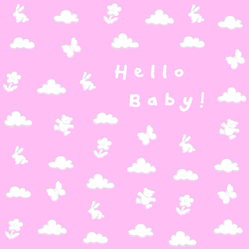Ella Bella Rose New Baby Girl Card