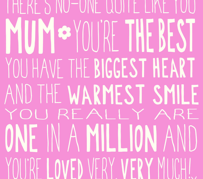 Ella Bella Rose Mum Birthday Card