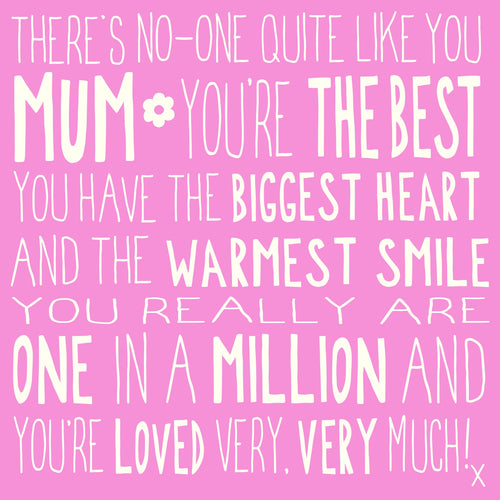 Ella Bella Rose Mum Birthday Card