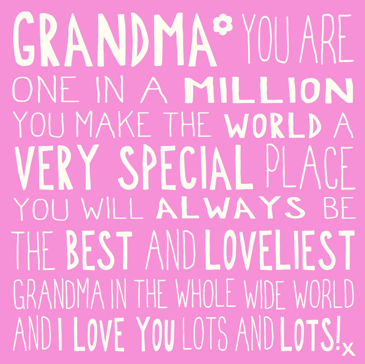 Ella Bella Rose Grandma Birthday Card