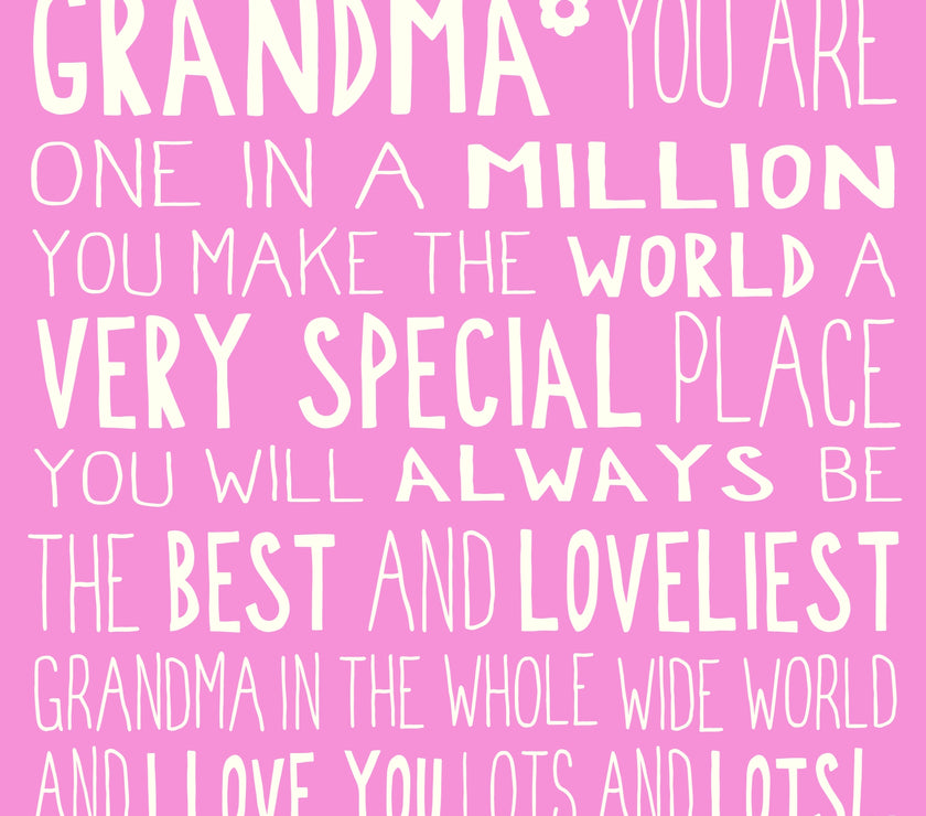 Ella Bella Rose Grandma Birthday Card