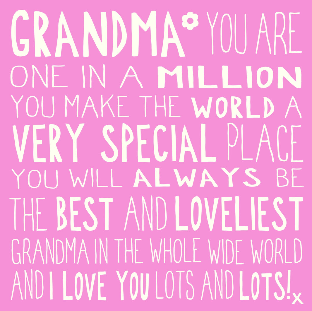 Ella Bella Rose Grandma Birthday Card