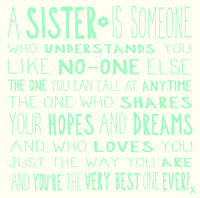 Ella Bella Rose Sister Birthday Card