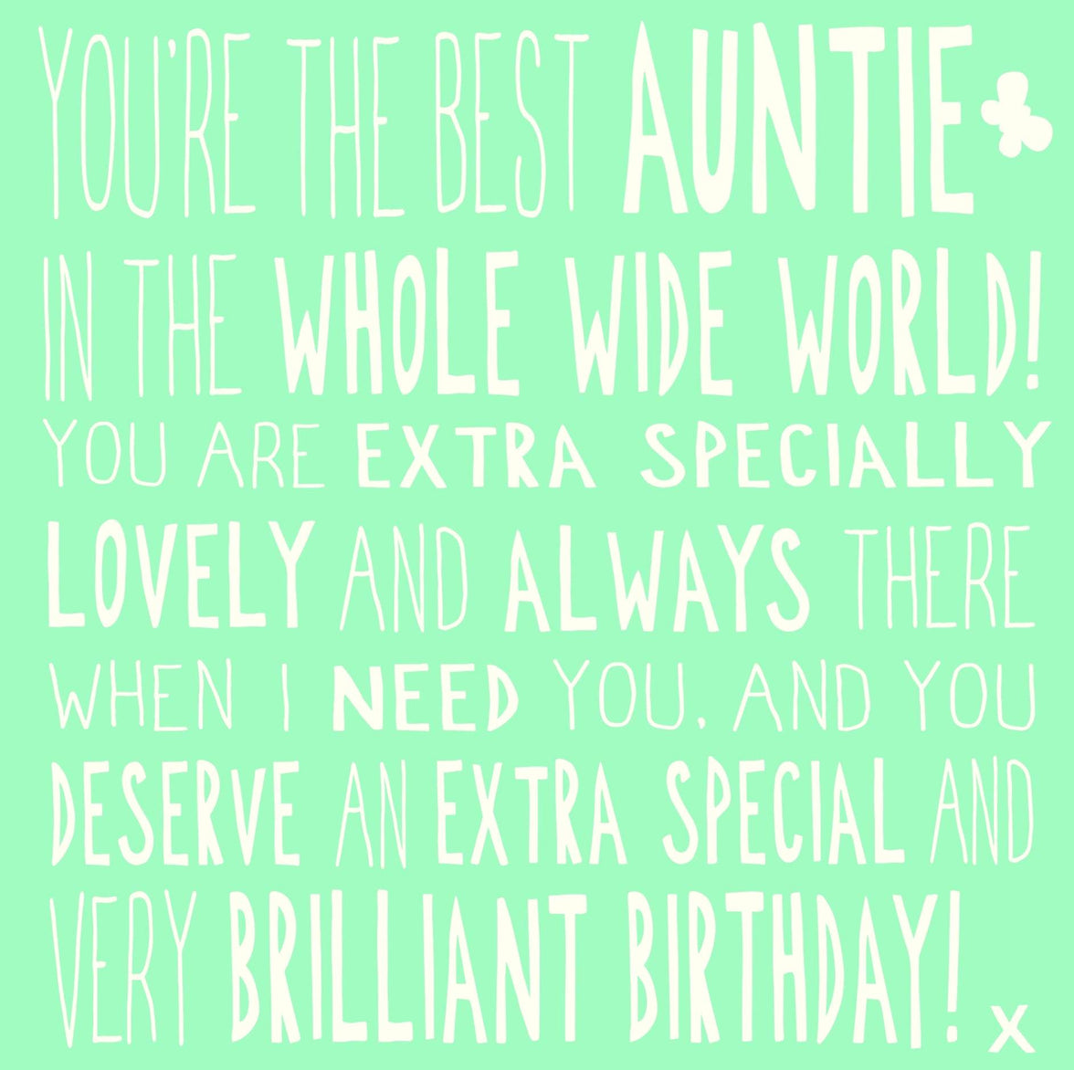 Ella Bella Rose Auntie Birthday Card - House of Cards