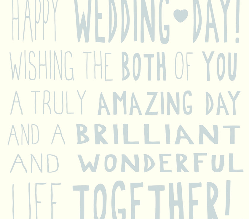 Ella Bella Rose Wedding Day Card