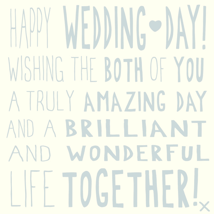 Ella Bella Rose Wedding Day Card