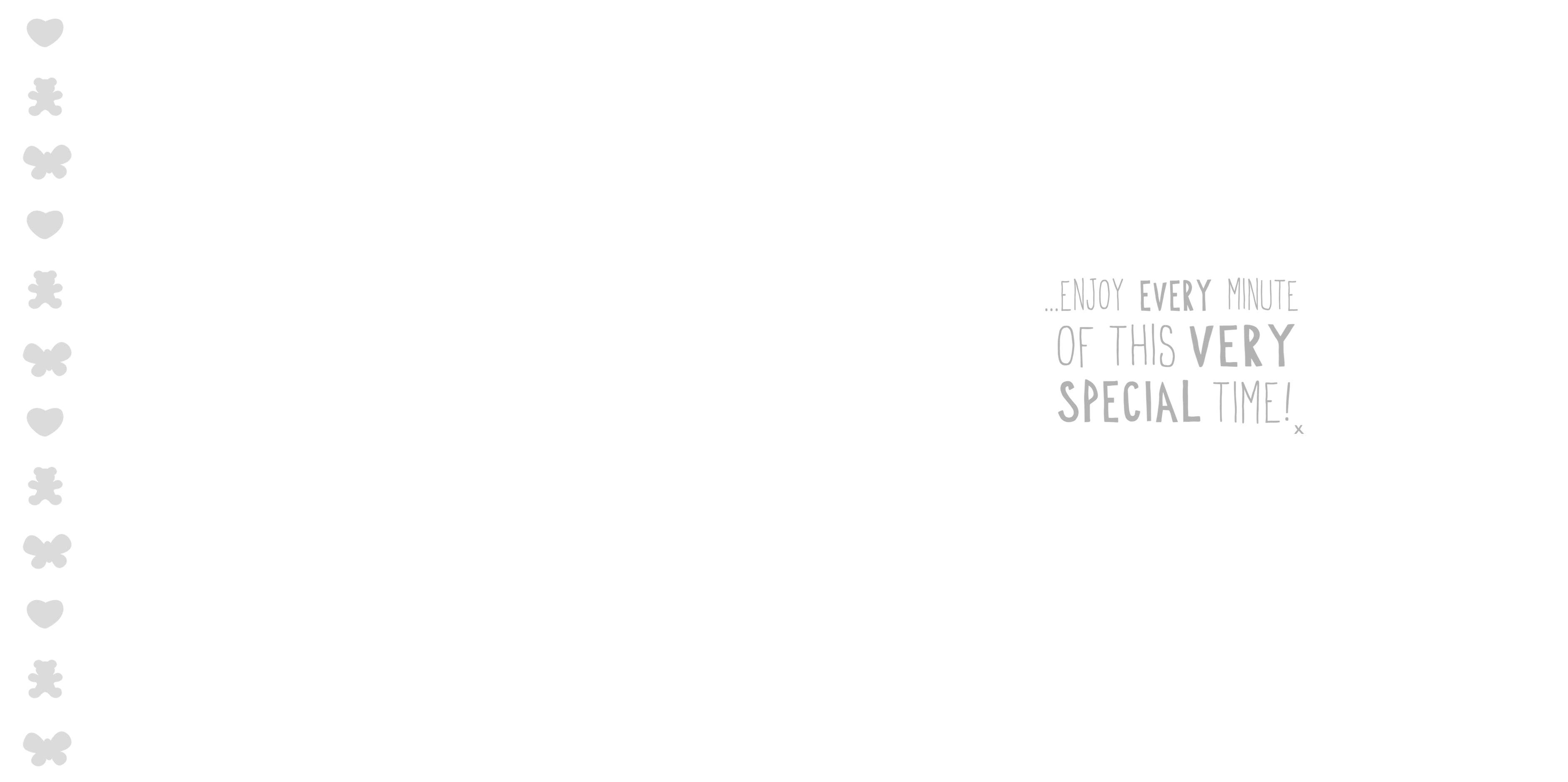 Ella Bella Rose New Baby Girl Card - House of Cards