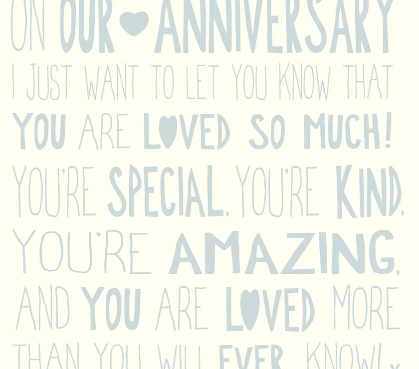 Ella Bella Rose Our Anniversary Card