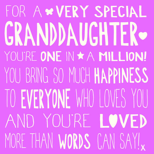 Ella Bella Rose Granddaughter Birthday Card
