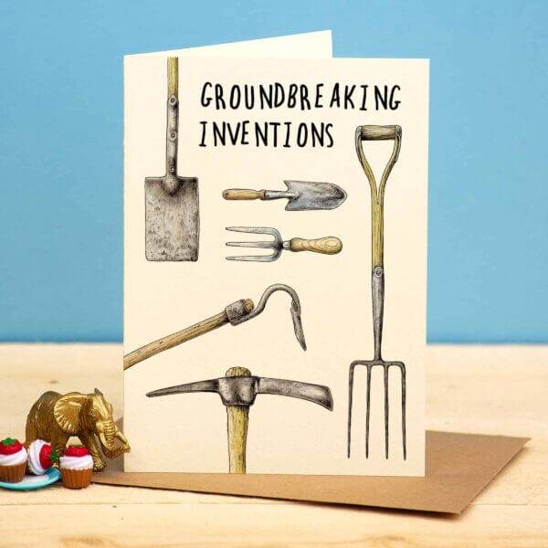 Groundbreaking Inventions Birthday Card - House of Cards