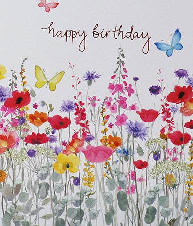 Wild Meadow Happy Birthday Card - House of Cards
