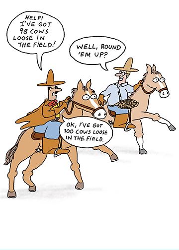Round Em Up Birthday Card
