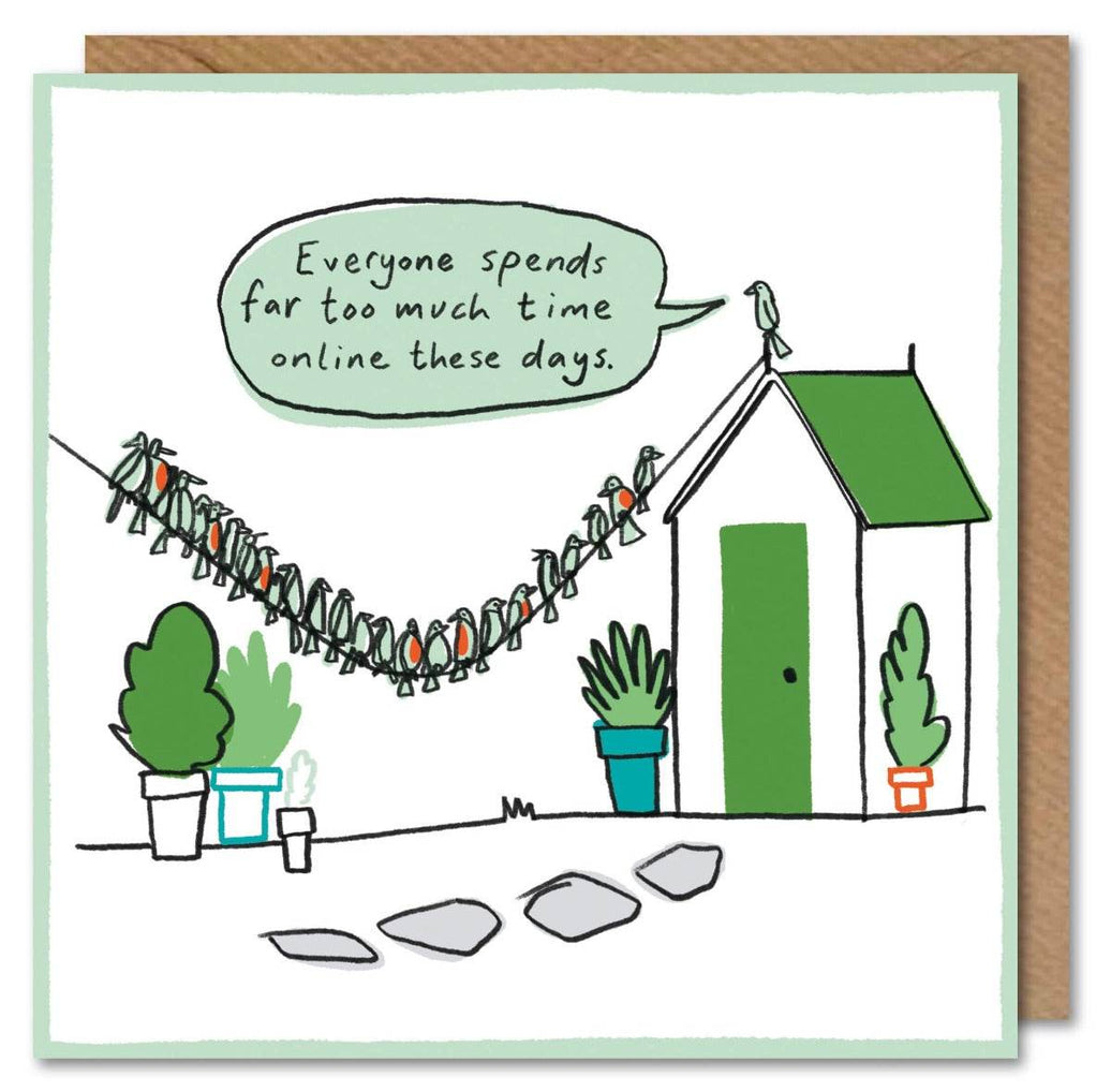 Green Online Birthday Card - House of Cards