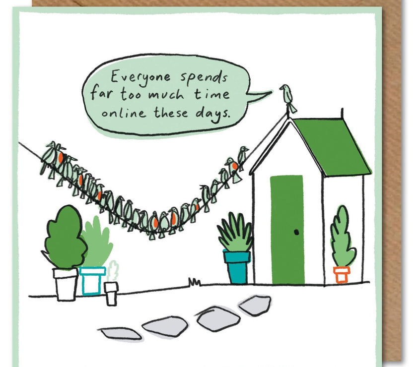 Green Online Birthday Card