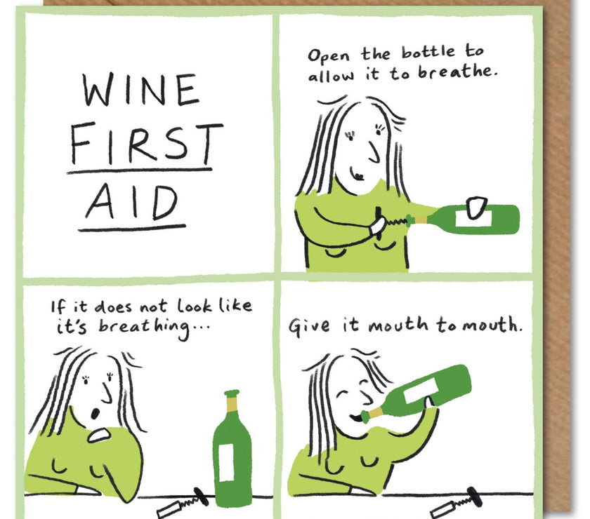 Green First Aid Birthday Card