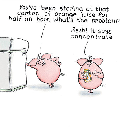 Concentrate Juice Birthday Card