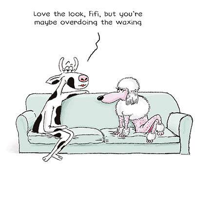 Waxing Birthday Card - House of Cards